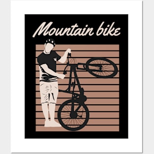 MOUNTAIN BIKE, GIFT FOR WHO LOVES BICYCLES Posters and Art